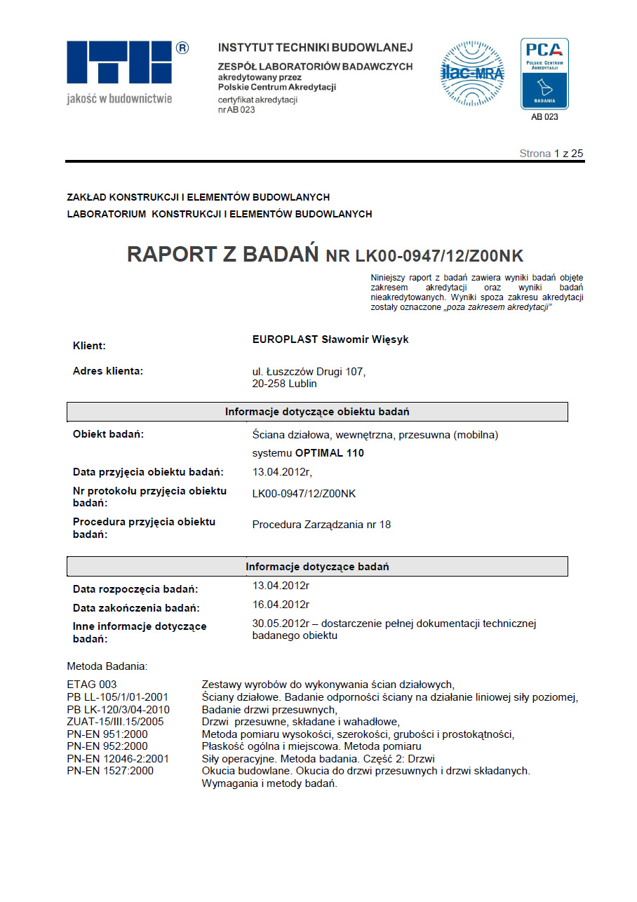 badania mechaniczne